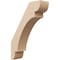 Ekena Millwork 3-inch W x 10-inch D x 14-inch H Olympic Rough Cedar Woodgrain TimberThane Knee Brace, Primed BRCUR03X10X14OLYRCPR - alternate 1